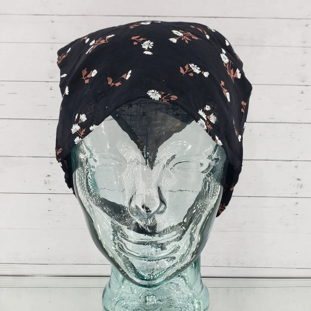 Madewell Hair Scarf True Black Floral Cottagecore Minimalist Gift Vacation